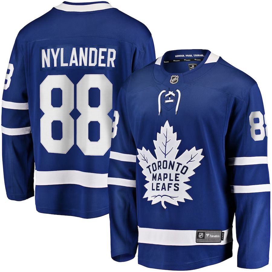 Men Toronto Maple Leafs 88 William Nylander Fanatics Branded Blue Home Breakaway Player NHL Jersey